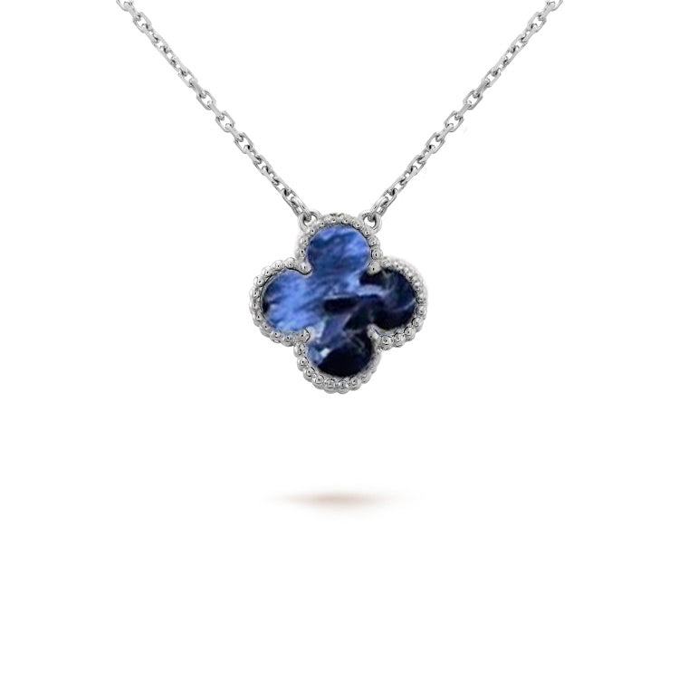 ¡®Twinkle jewelry¡¯CLOVER 15MM PIETERSITE NECKLACE SILVER