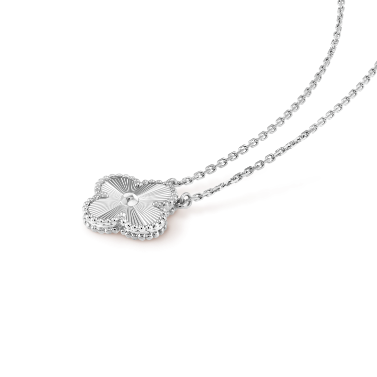 ¡®Twinkle jewelry¡¯CLOVER 15MM LASER NECKLACE SILVER