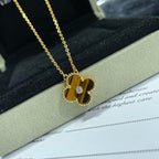 ¡®Twinkle jewelry¡¯CLOVER 15MM DIAMOND AND YELLOW TIGER'S EYE AGATE necklace