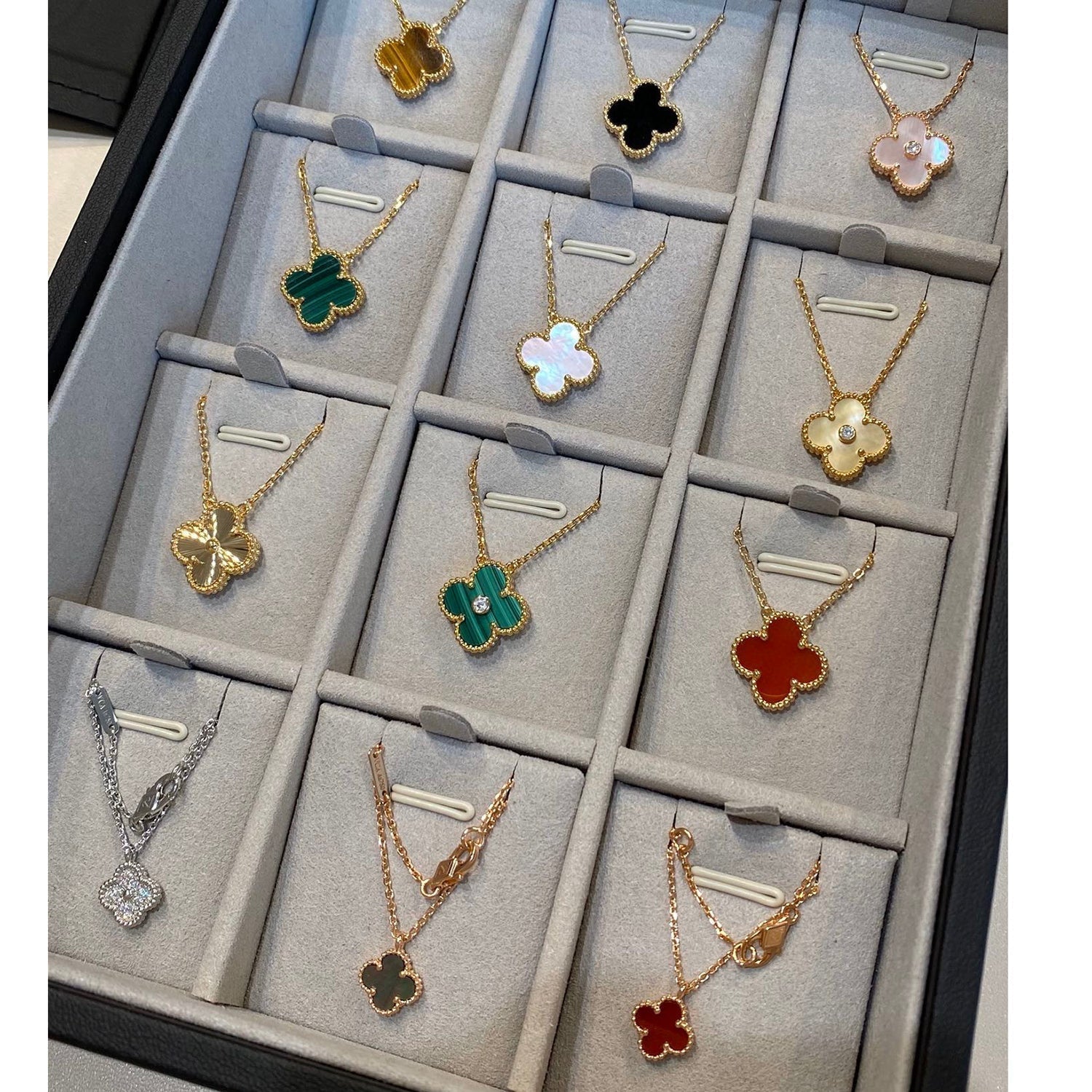 ¡®Twinkle jewelry¡¯CLOVER 15MM LASER NECKLACE