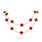 ¡®Twinkle jewelry¡¯CLOVER 20 MOTIFS CARNELIAN NECKLACE