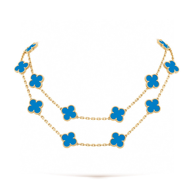 ¡®Twinkle jewelry¡¯CLOVER 20 MOTIFS TURQUOISE GOLD