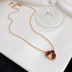 ¡®Twinkle jewelry¡¯LUCKY  CARNELIANS LADYBUG NECKLACE