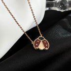 ¡®Twinkle jewelry¡¯LUCKY  CARNELIANS LADYBUG NECKLACE