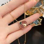 ¡®Twinkle jewelry¡¯LUCKY  CARNELIANS LADYBUG NECKLACE