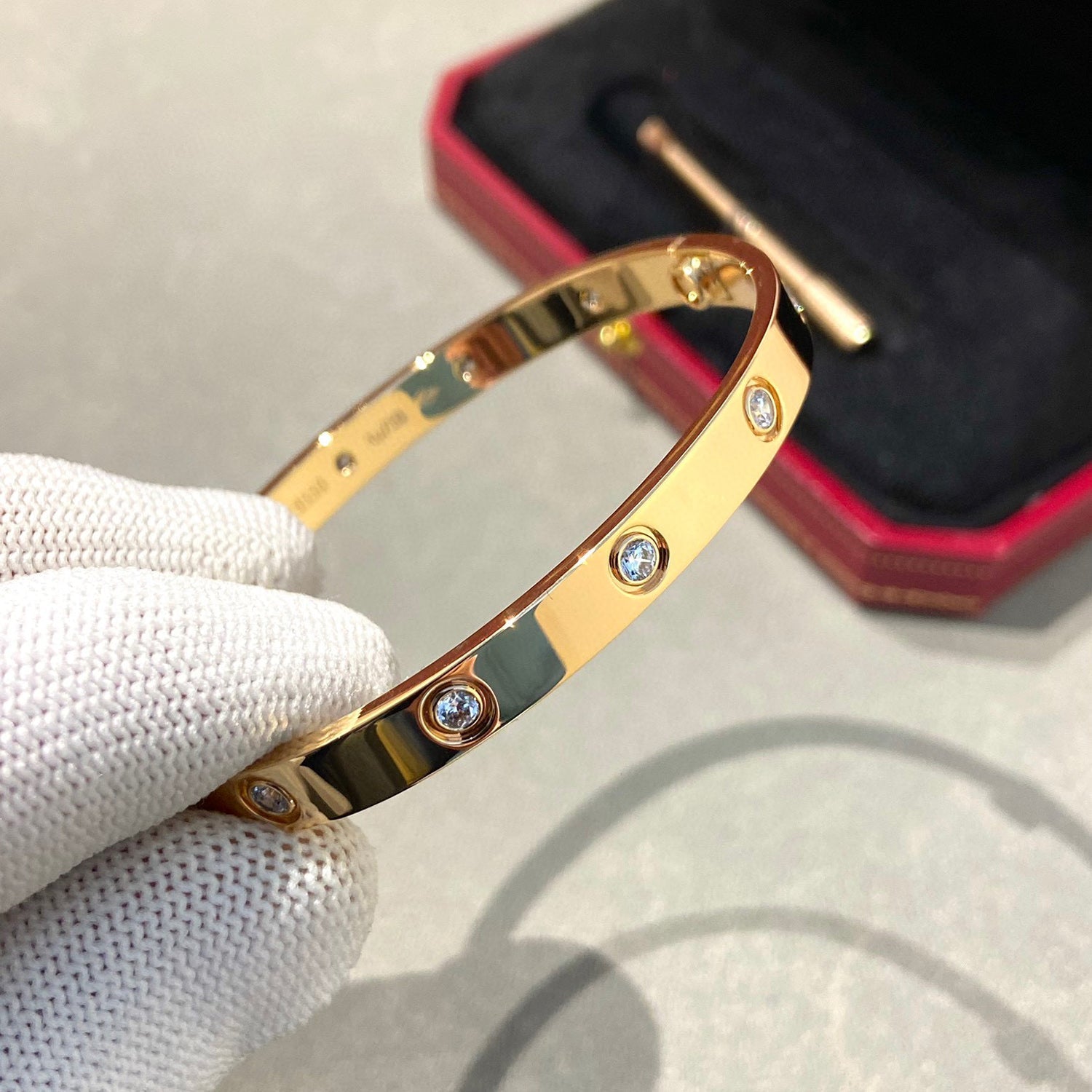 ¡®Twinkle jewelry¡¯LOVE BRACELET 6.1MM 10 DIAMONDS