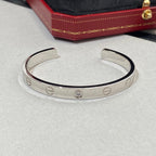 ¡®Twinkle jewelry¡¯LOVE BRACELET 6.1MM 1 DIAMOND OPEN CUFF
