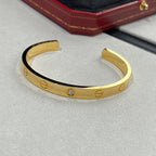 ¡®Twinkle jewelry¡¯LOVE BRACELET 6.1MM 1 DIAMOND OPEN CUFF