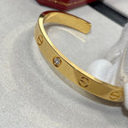¡®Twinkle jewelry¡¯LOVE BRACELET 6.1MM 1 DIAMOND OPEN CUFF