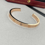 ¡®Twinkle jewelry¡¯LOVE BRACELET 6.1MM 1 DIAMOND OPEN CUFF