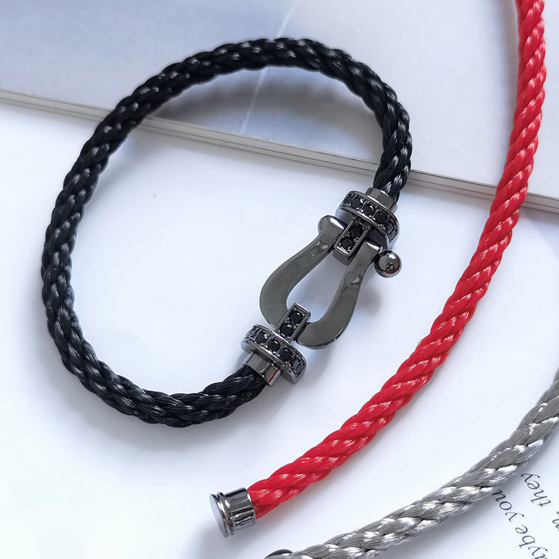 ¡®Twinkle jewelry¡¯FORCE LARGE SERIES HORSESHOE BLACK SAMURAI BRACELET