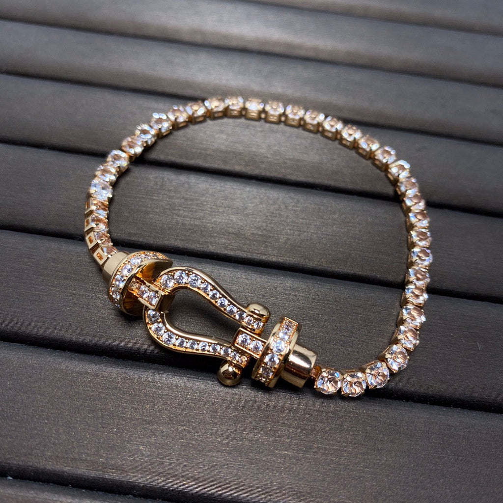 ¡®Twinkle jewelry¡¯FORCE  HORSESHOE  DIAMOND TENNIS BRACELET