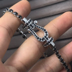 ¡®Twinkle jewelry¡¯FORCE  LARGE HORSESHOE FULL DIAMOND TENNIS BRACELET
