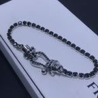 ¡®Twinkle jewelry¡¯FORCE  LARGE HORSESHOE FULL DIAMOND TENNIS BRACELET
