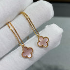 ¡®Twinkle jewelry¡¯CLOVER 15MM PINK MOTHER-OF-PEARL SINGLE FLOWER NECKLACE