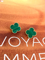 [Twinkle jewelry] CLOVER LARGE (20mm) 1 MOTIFS GREENER MOP STUD EARRINGS