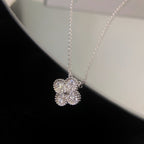 ¡®Twinkle jewelry¡¯CLOVER 15MM DIAMOND SINGLE FLOWER NECKLACE