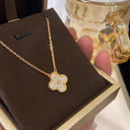 ¡®Twinkle jewelry¡¯CLOVER 15MM DIAMOND SINGLE FLOWER NECKLACE