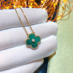 ¡®Twinkle jewelry¡¯CLOVER 15MM DIAMOND TURQUOISE NECKLACE