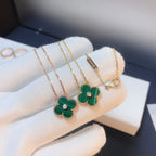 ¡®Twinkle jewelry¡¯CLOVER 15MM DIAMOND TURQUOISE NECKLACE