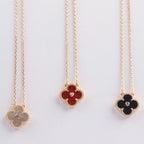 ¡®Twinkle jewelry¡¯CLOVER 15MM DIAMOND CARNELIAN NECKLACE