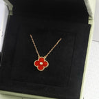 ¡®Twinkle jewelry¡¯CLOVER 15MM DIAMOND CARNELIAN NECKLACE