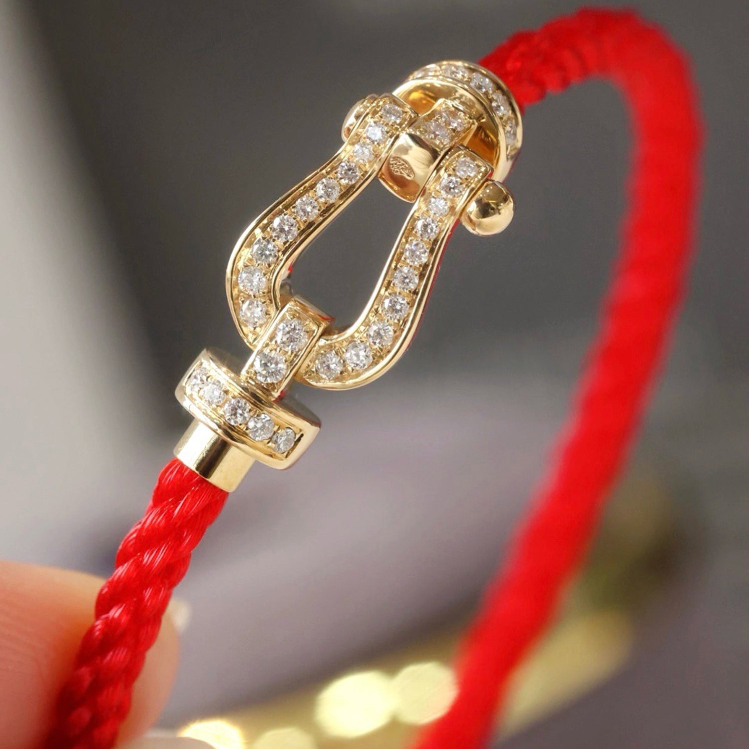 ¡®Twinkle jewelry¡¯FORCE LARGE HORSESHOE FULL DIAMOND BRACELET SILVER