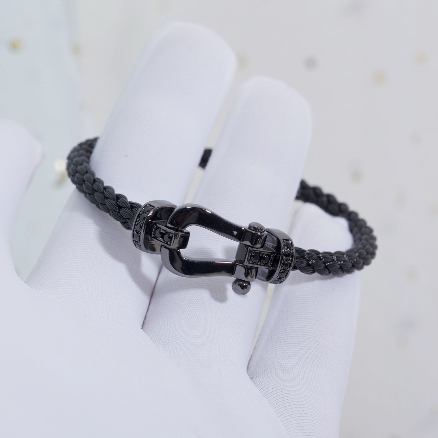 ¡®Twinkle jewelry¡¯FORCE LARGE SERIES HORSESHOE BLACK SAMURAI BRACELET