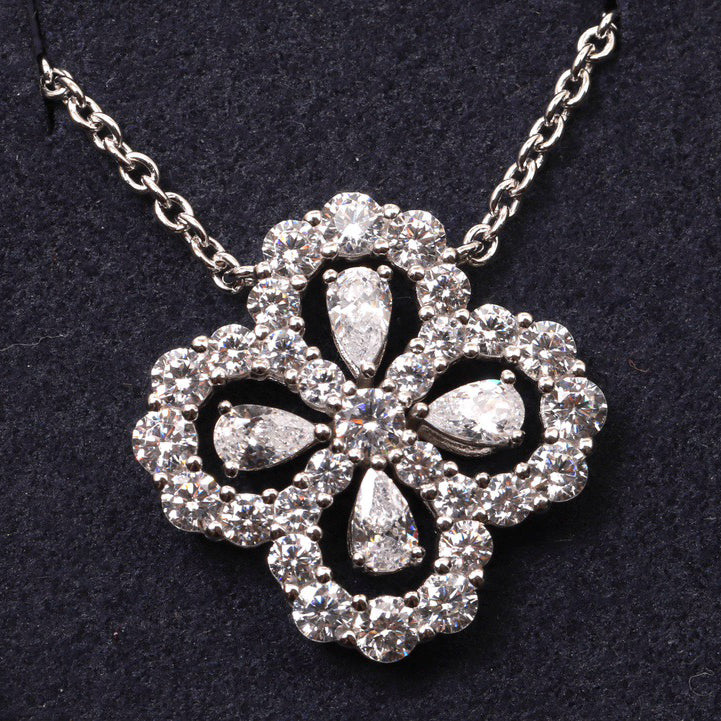 ¡®Twinkle jewelry¡¯LOOP NECKLACE FULL MOTIF DIAMOND 16MM MULTIPLE COLORS