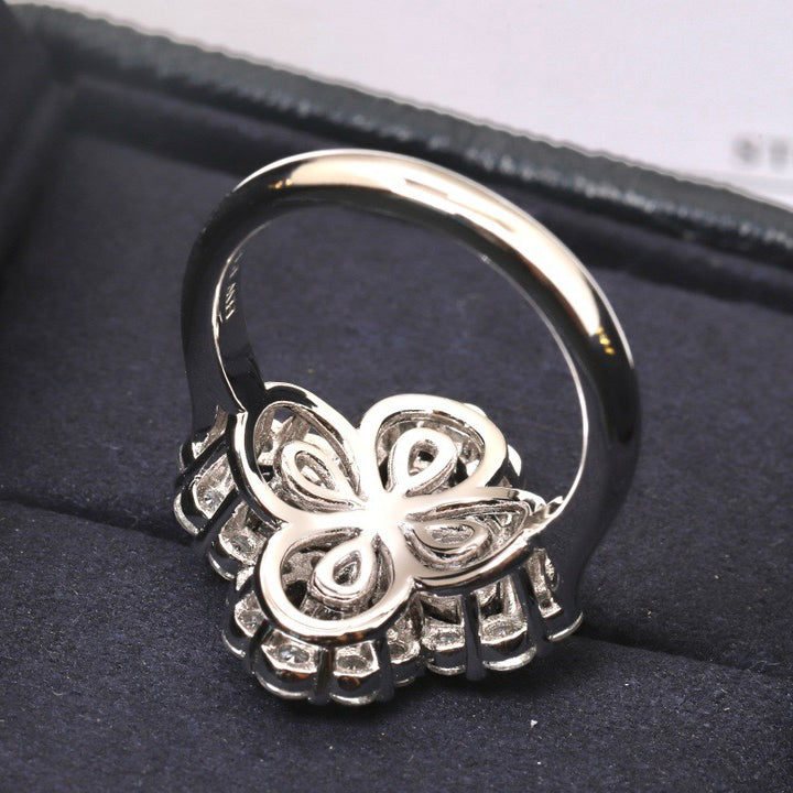 ¡®Twinkle jewelry¡¯LOOP RING FULL MOTIF DIAMOND 16MM SILVE