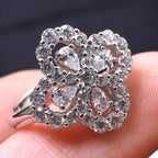 ¡®Twinkle jewelry¡¯LOOP RING FULL MOTIF DIAMOND 16MM SILVE