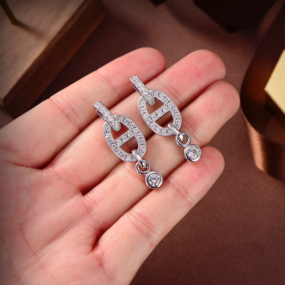 ¡®Twinkle jewelry¡¯HM CHAINE DIAMOND EARRINGS