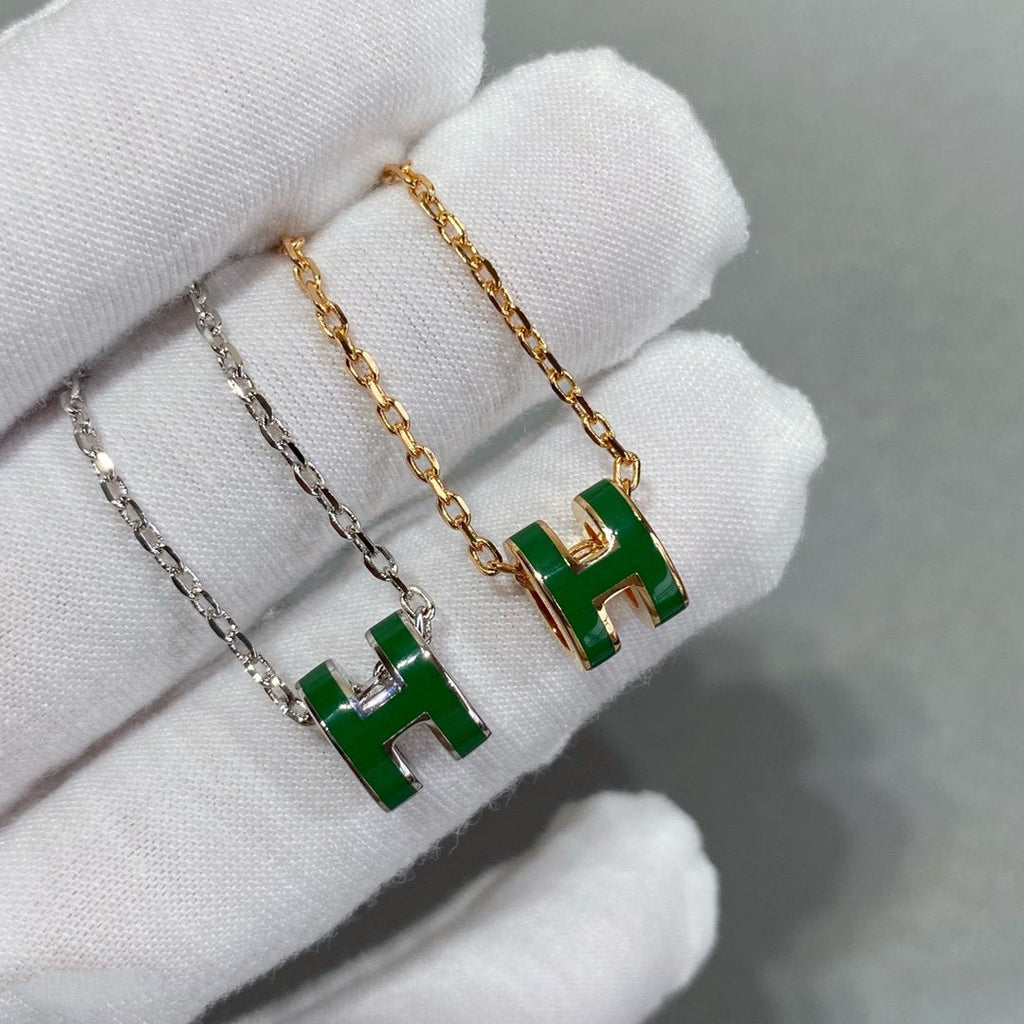 ¡®Twinkle jewelry¡¯POP H GREEN NECKLACE SILVER AND GOLD