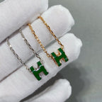 ¡®Twinkle jewelry¡¯POP H GREEN NECKLACE SILVER AND GOLD