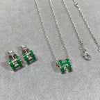 ¡®Twinkle jewelry¡¯POP H GREEN NECKLACE SILVER AND GOLD