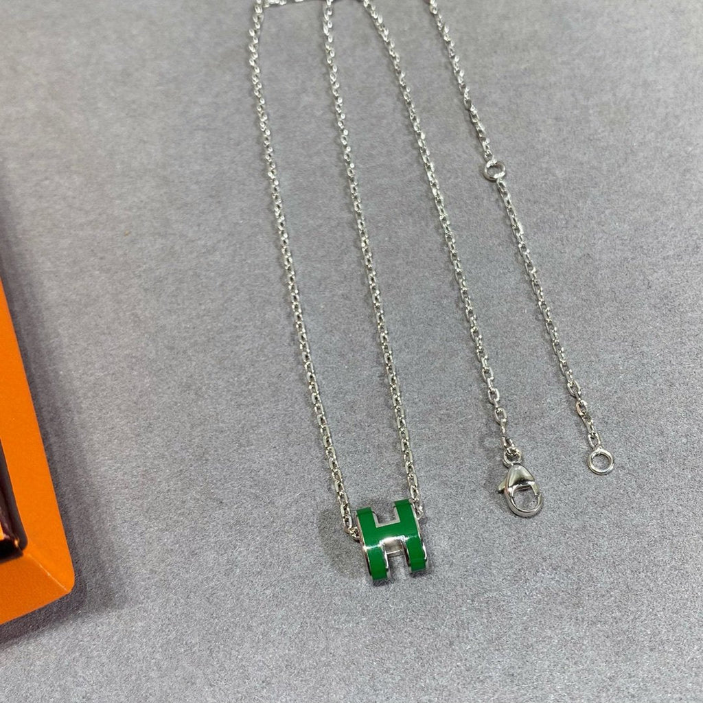 ¡®Twinkle jewelry¡¯POP H GREEN NECKLACE SILVER AND GOLD