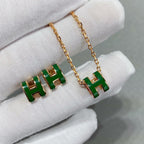 ¡®Twinkle jewelry¡¯POP H GREEN NECKLACE SILVER AND GOLD