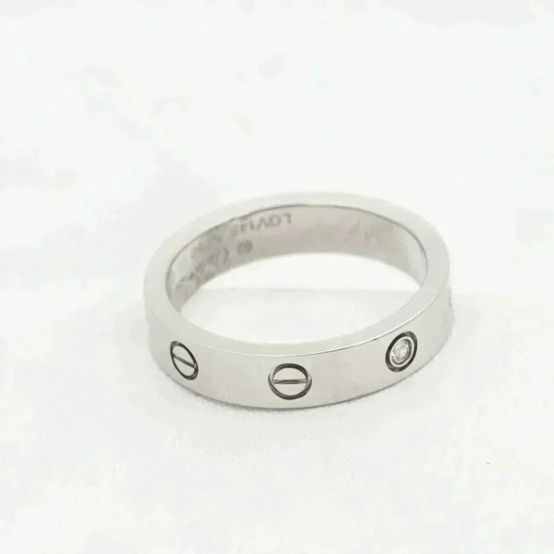 ¡®Twinkle jewelry¡¯LOVE RING 4MM 1 DIAMOND SILVER