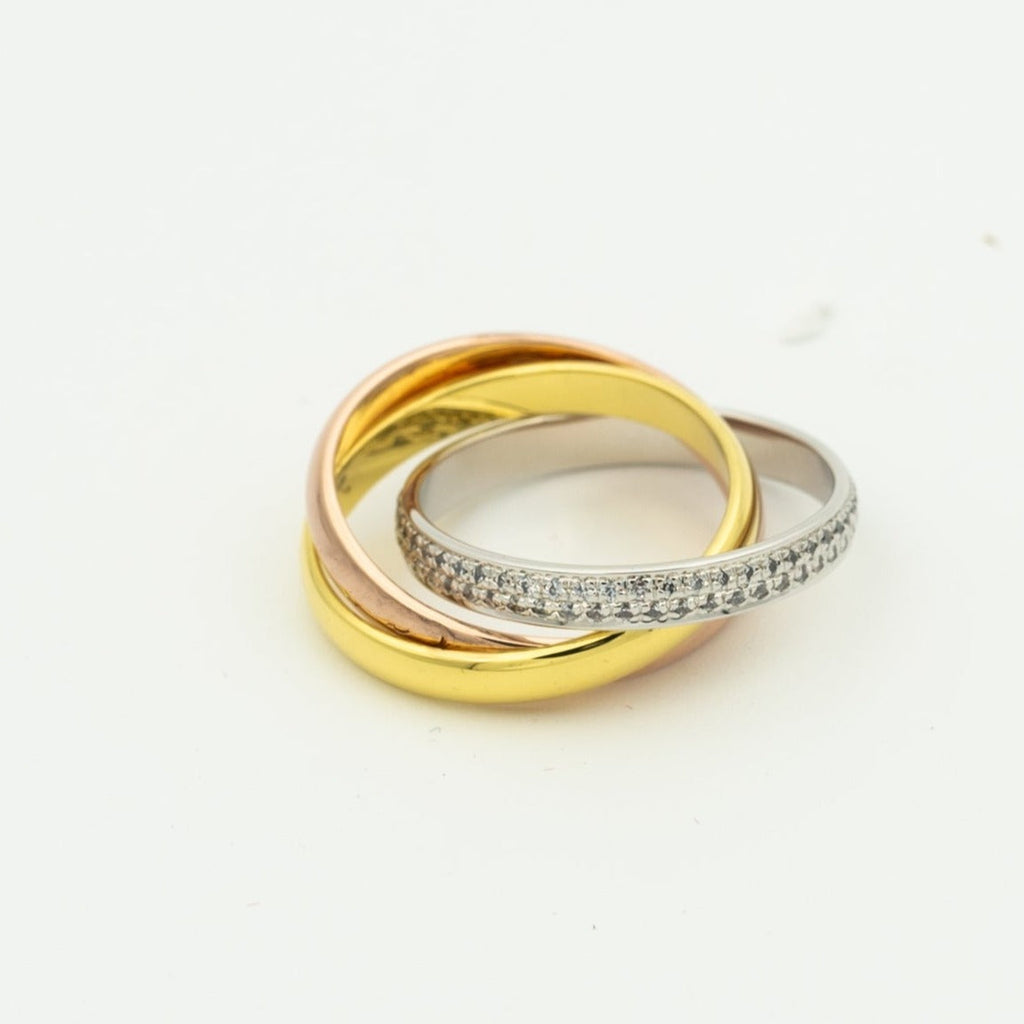 ¡®Twinkle jewelry¡¯TRINITY RING GOLD PINK GOLD SILVER DIAMONDS