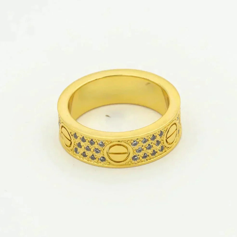 ¡®Twinkle jewelry¡¯LOVE RING 5.5MM DIAMONDS PAVED