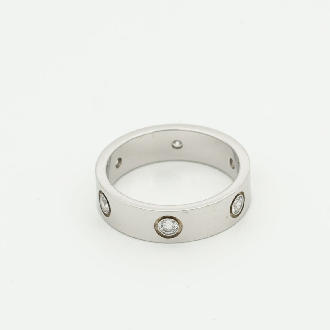 ¡®Twinkle jewelry¡¯LOVE RING 5.5MM 6 DIAMONDS SILVER
