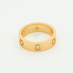 ¡®Twinkle jewelry¡¯LOVE RING 5.5MM 6 DIAMONDS PINK GOLD