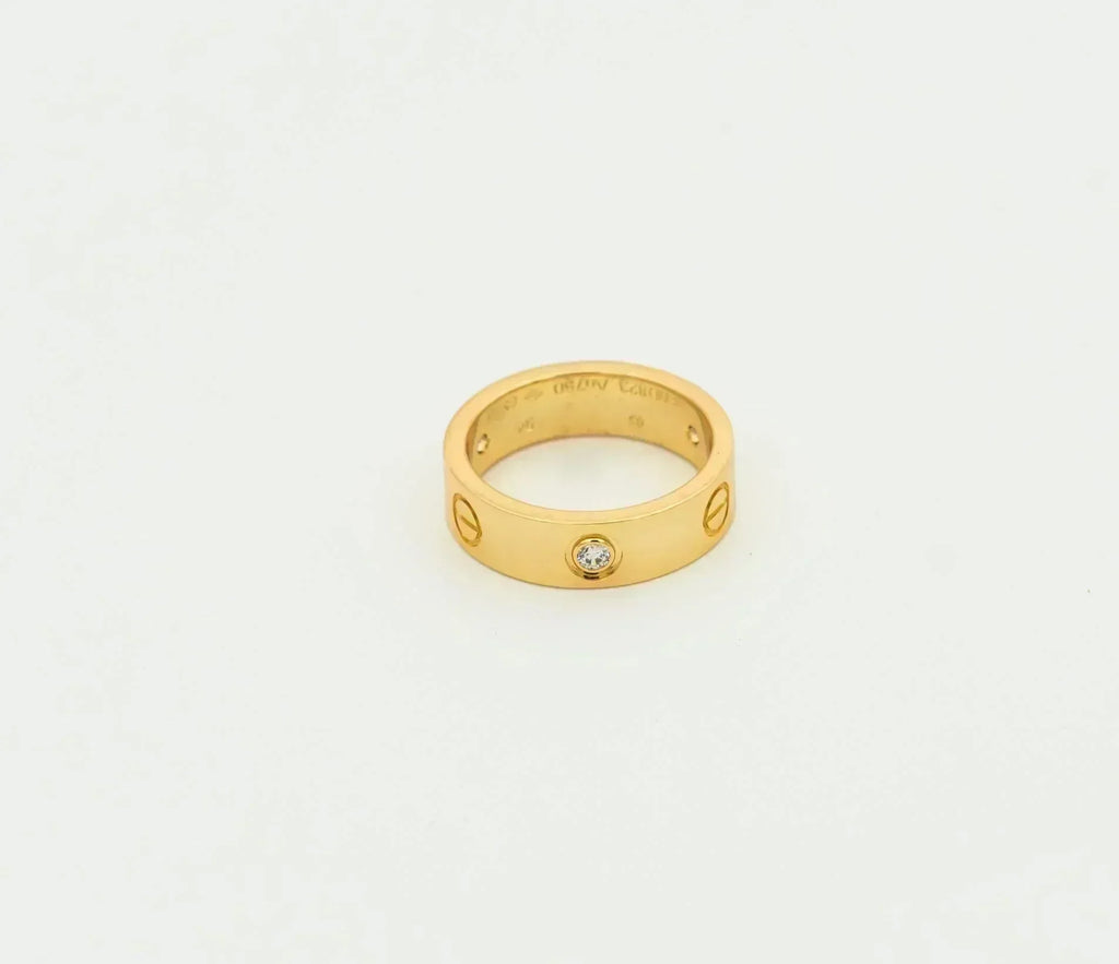 ¡®Twinkle jewelry¡¯LOVE RING 5.5MM 3 DIAMONDS GOLD