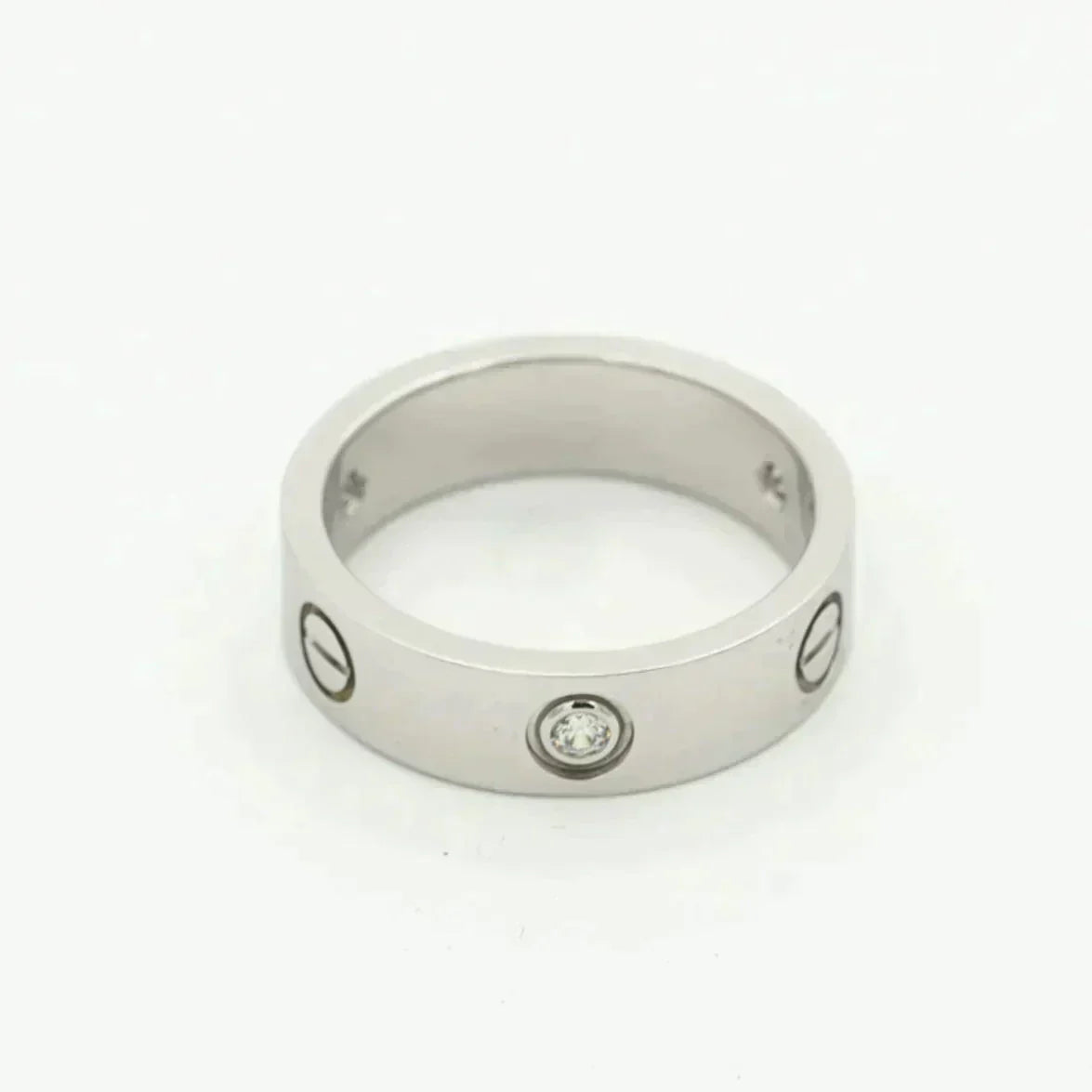 ¡®Twinkle jewelry¡¯LOVE RING 5.5MM 3 DIAMONDS SILVER
