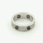 ¡®Twinkle jewelry¡¯LOVE RING 5.5MM DIAMONDS PAVED CERAMIC