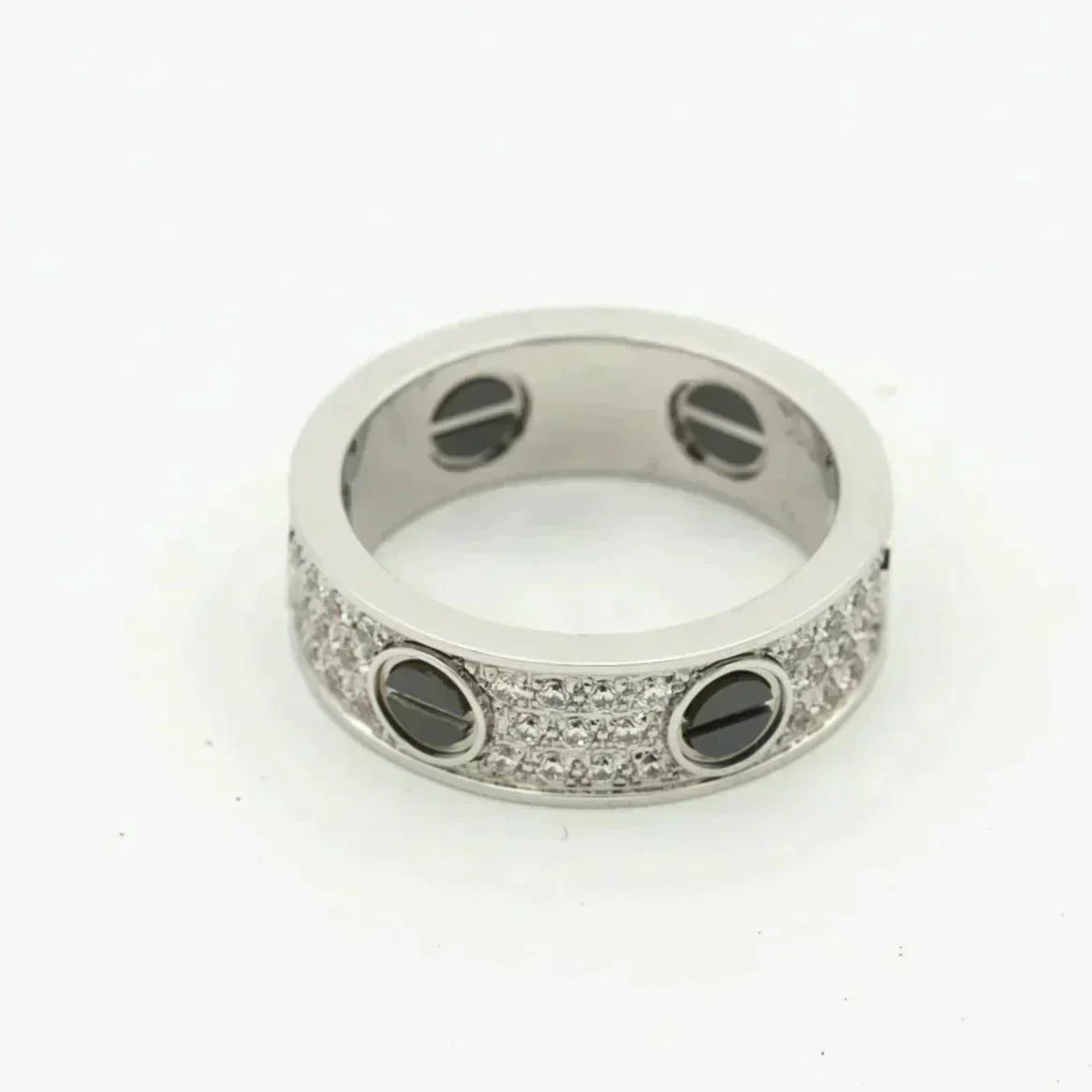 ¡®Twinkle jewelry¡¯LOVE RING 5.5MM DIAMONDS PAVED CERAMIC