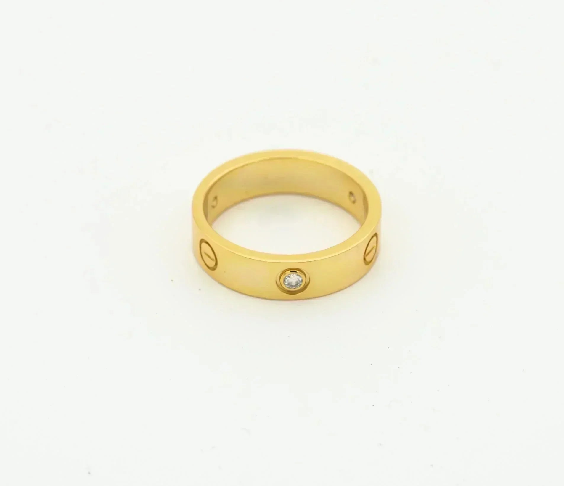 ¡®Twinkle jewelry¡¯LOVE RING 4MM 1 DIAMOND GOLD