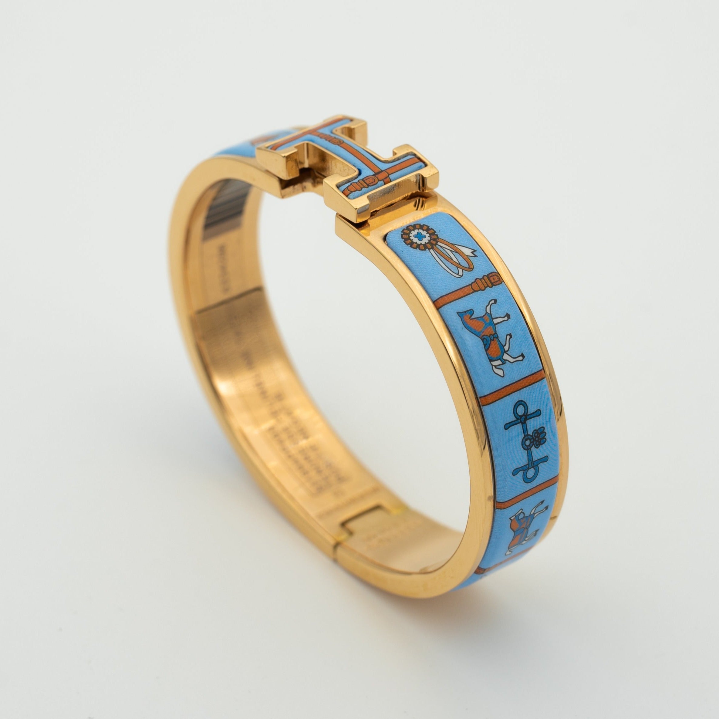 ¡®Twinkle jewelry¡¯H PINK GOLD BRACELET BLUE CERAMIC
