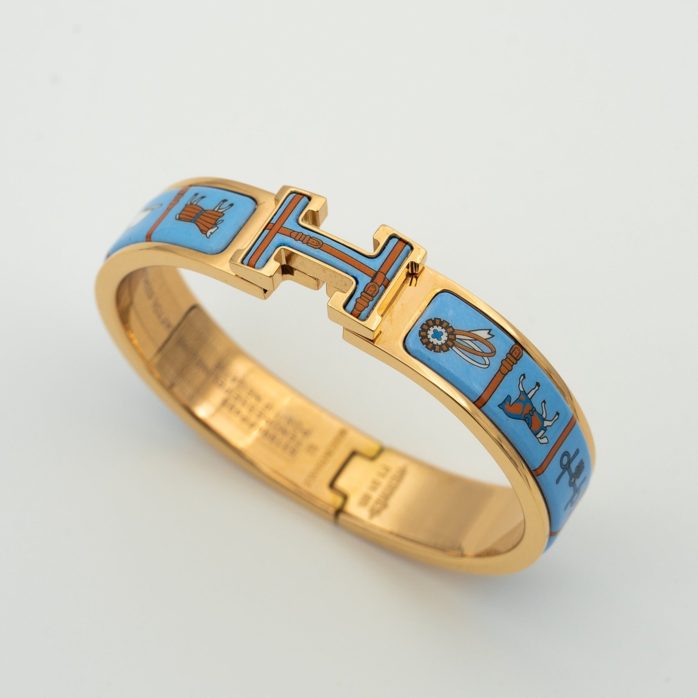 ¡®Twinkle jewelry¡¯H PINK GOLD BRACELET BLUE CERAMIC