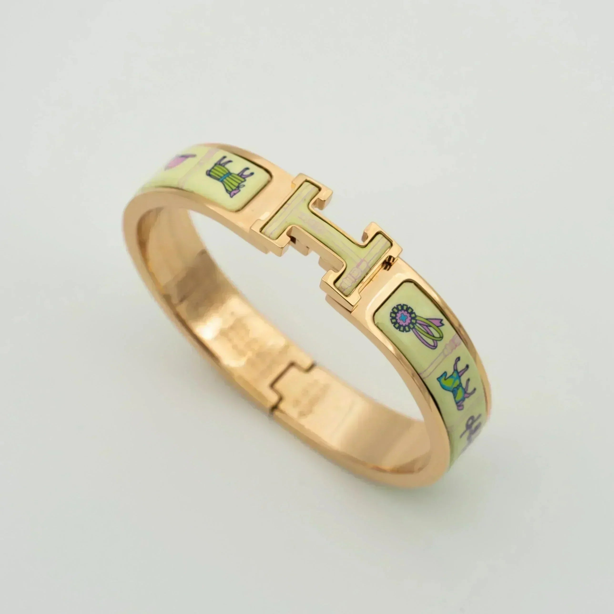 ¡®Twinkle jewelry¡¯H PINK GOLD BRACELET CREAM CERAMIC